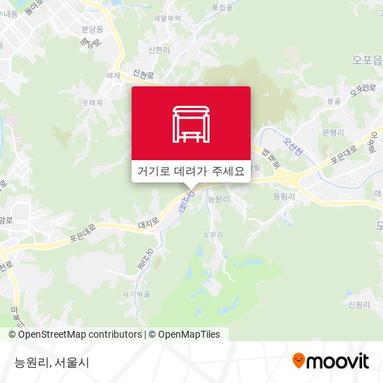 능원리 지도