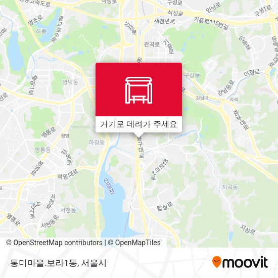 통미마을.보라1동 지도