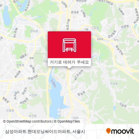 삼성아파트.현대모닝싸이드아파트 지도