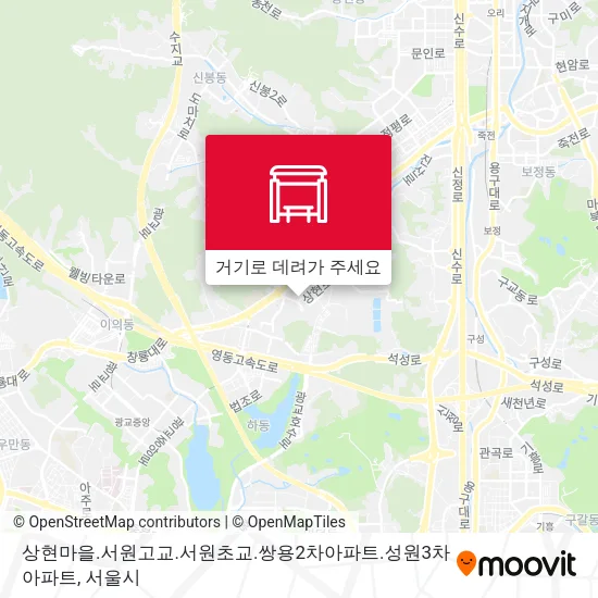 상현마을.서원고교.서원초교.쌍용2차아파트.성원3차아파트 지도