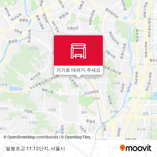 필봉초교.11.12단지 지도