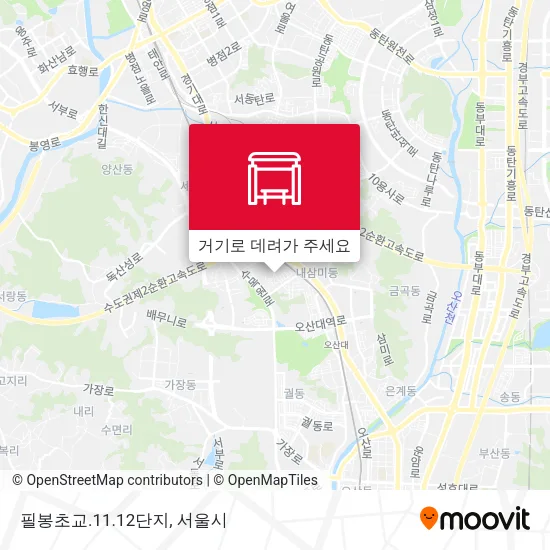 필봉초교.11.12단지 지도