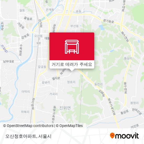 오산청호아파트 지도