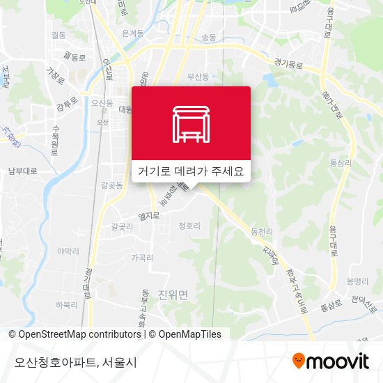 오산청호아파트 지도
