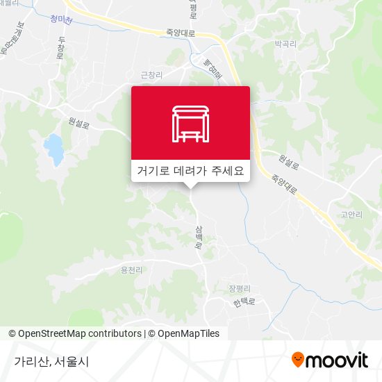 가리산 지도