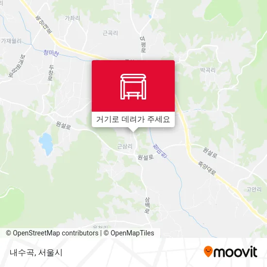 내수곡 지도