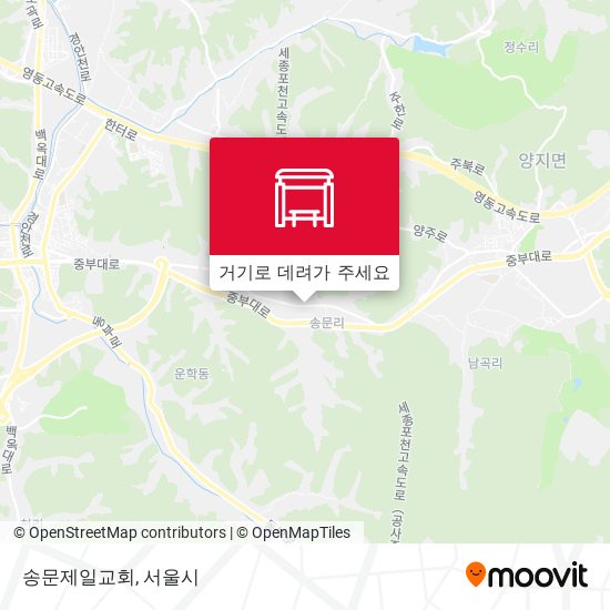 송문제일교회 지도