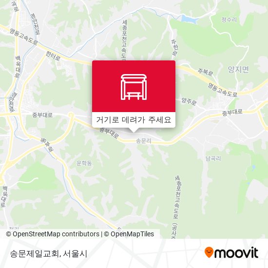 송문제일교회 지도