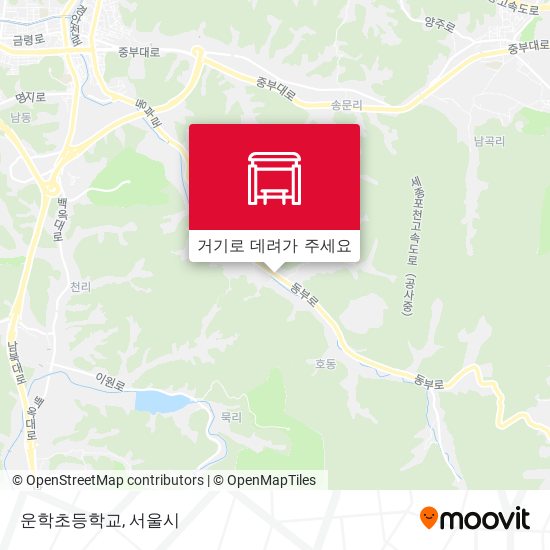 운학초등학교 지도