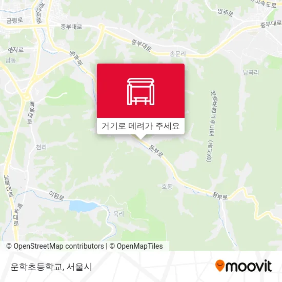 운학초등학교 지도