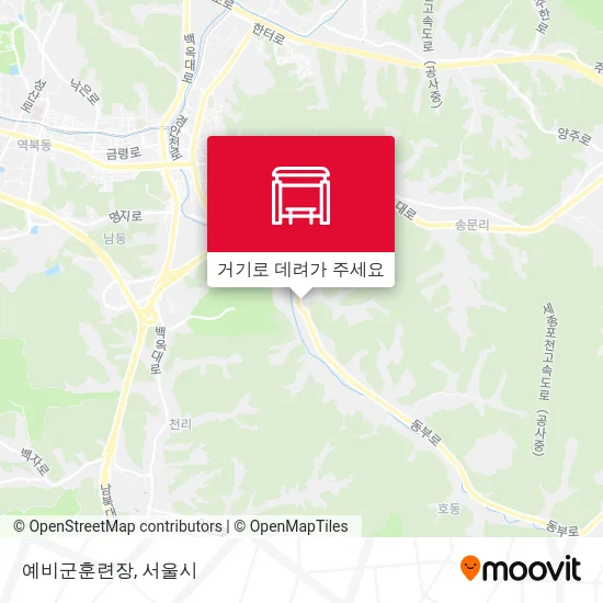 예비군훈련장 지도