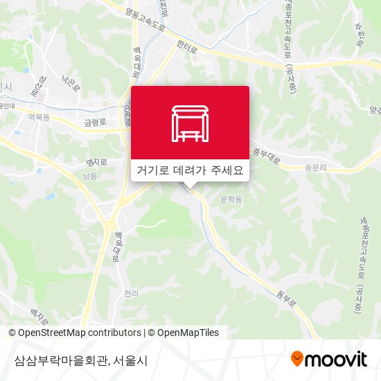 삼삼부락마을회관 지도