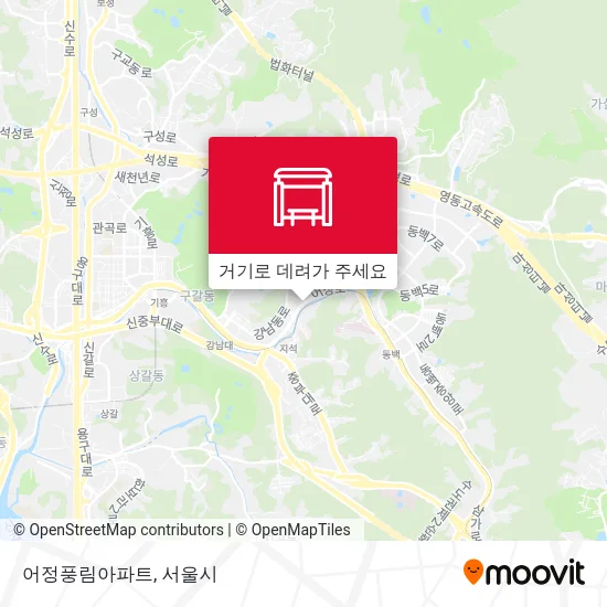 어정풍림아파트 지도