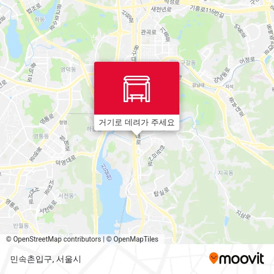 민속촌입구 지도