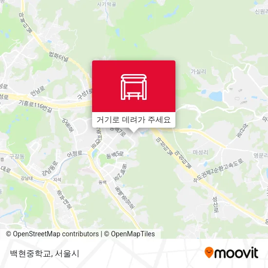 백현중학교 지도