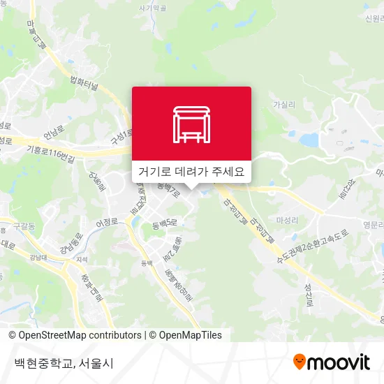백현중학교 지도