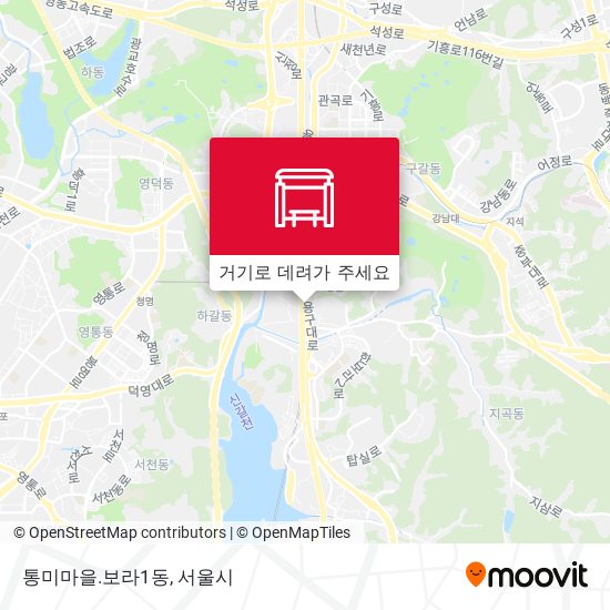 통미마을.보라1동 지도