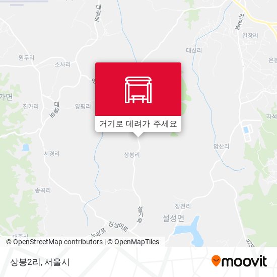 상봉2리 지도