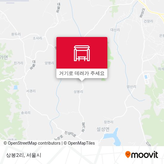 상봉2리 지도