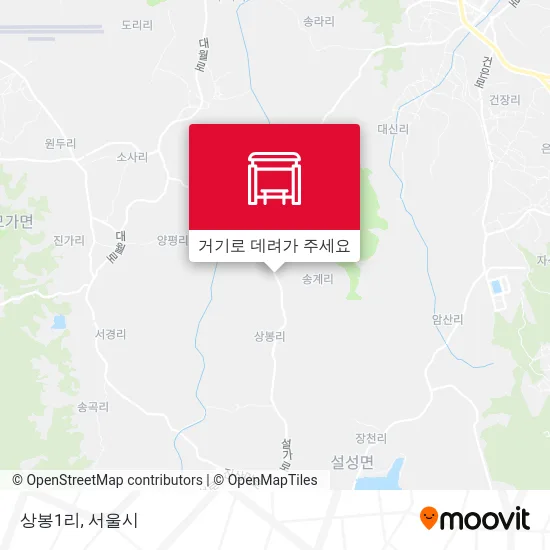 상봉1리 지도
