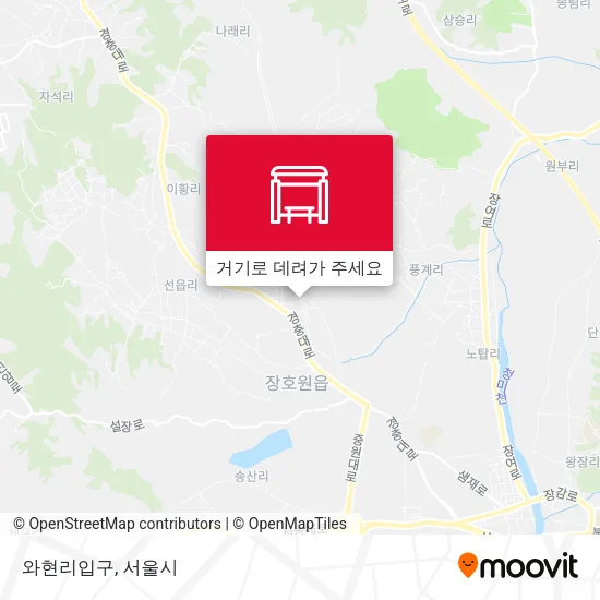 와현리입구 지도