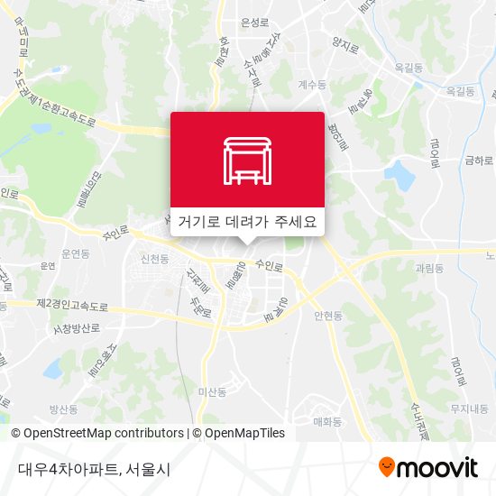대우4차아파트 지도