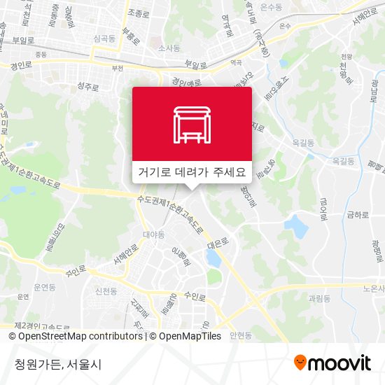청원가든 지도