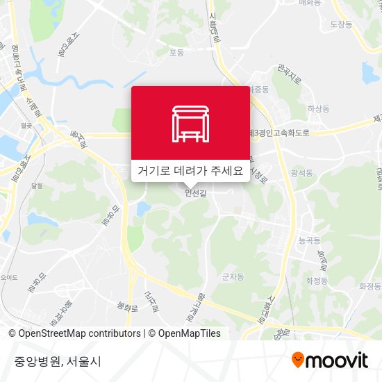 중앙병원 지도