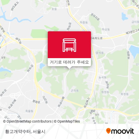 황고개약수터 지도