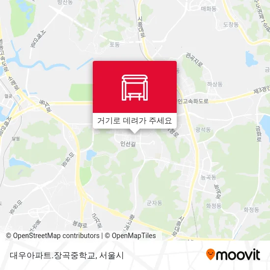 대우아파트.장곡중학교 지도
