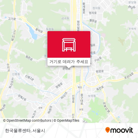 한국물류센타 지도