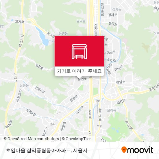 초입마을.삼익풍림동아아파트 지도