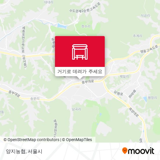 양지농협 지도