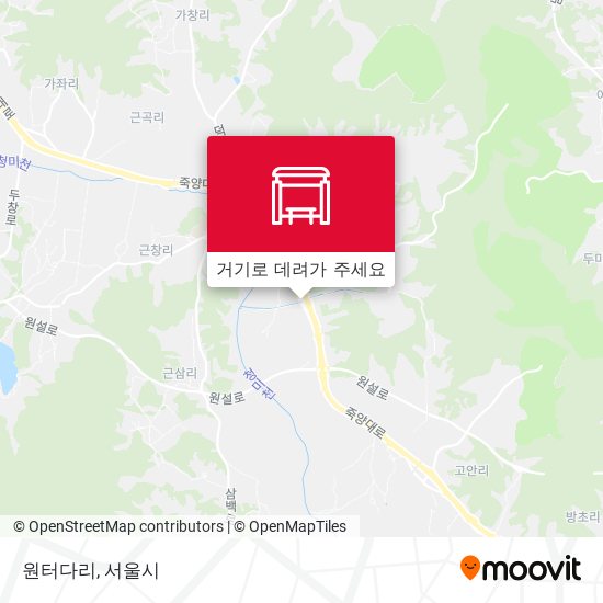 원터다리 지도