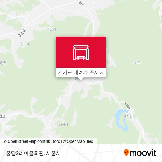 웅담2리마을회관 지도