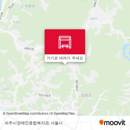 파주시장애인종합복지관 지도