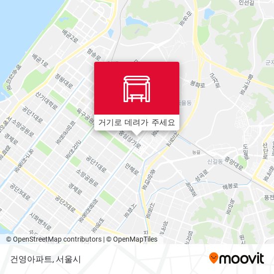 건영아파트 지도