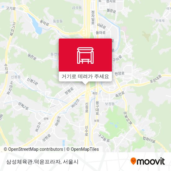 삼성체육관.덕윤프라자 지도