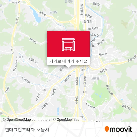 현대그린프라자 지도