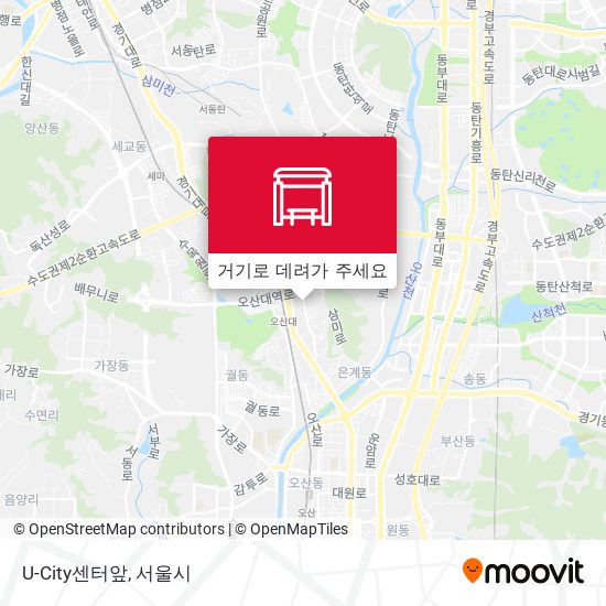 U-City센터앞 지도