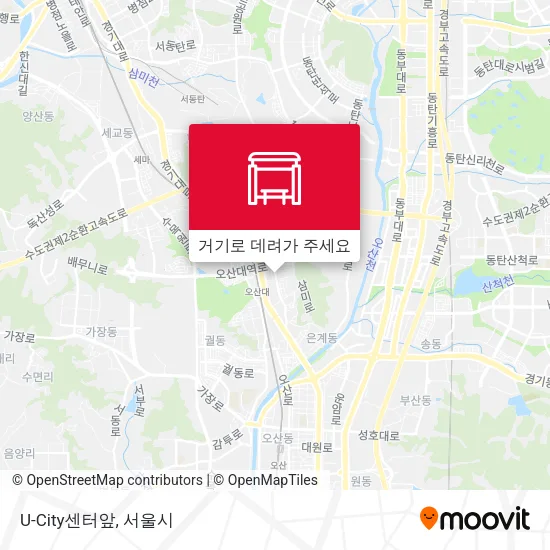 U-City센터앞 지도