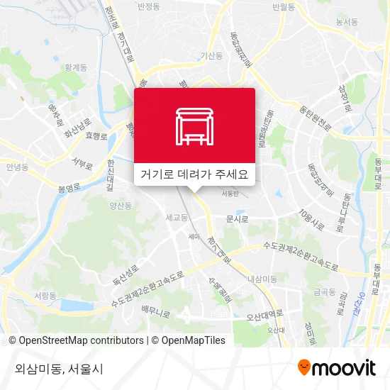외삼미동 지도