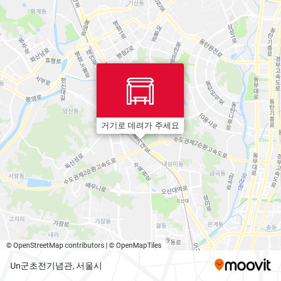 Un군초전기념관 지도