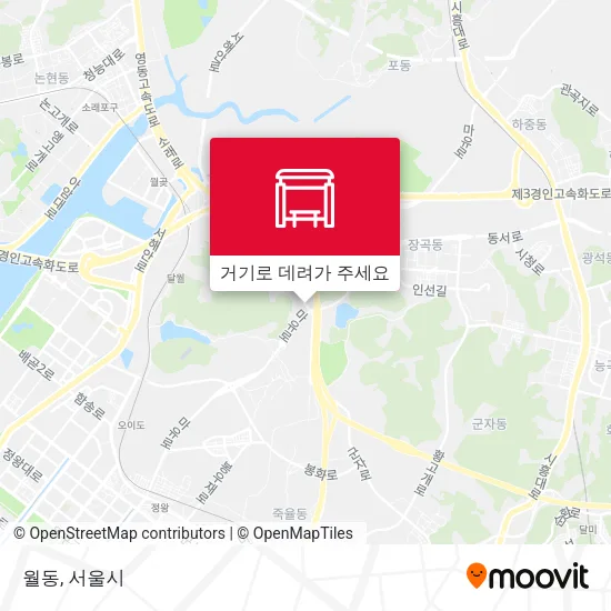 월동 지도