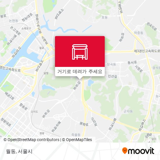 월동 지도