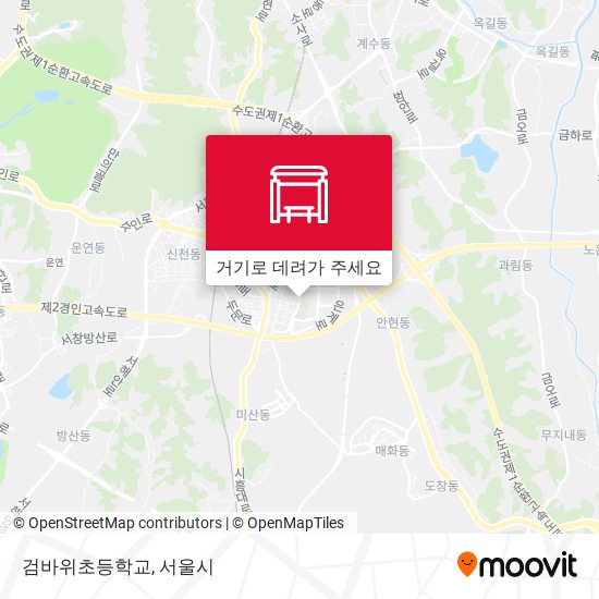 검바위초등학교 지도