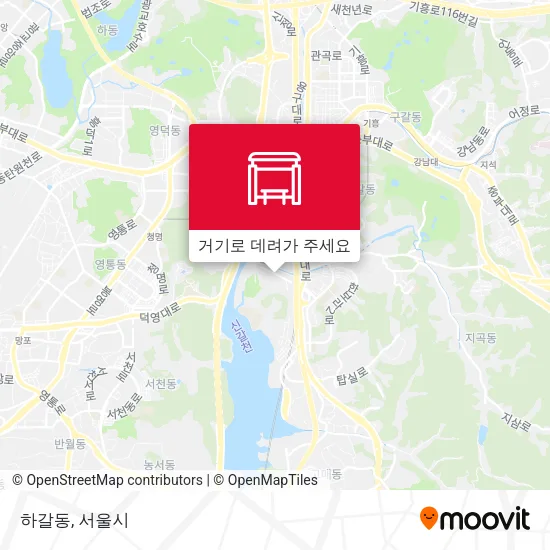 하갈동 지도