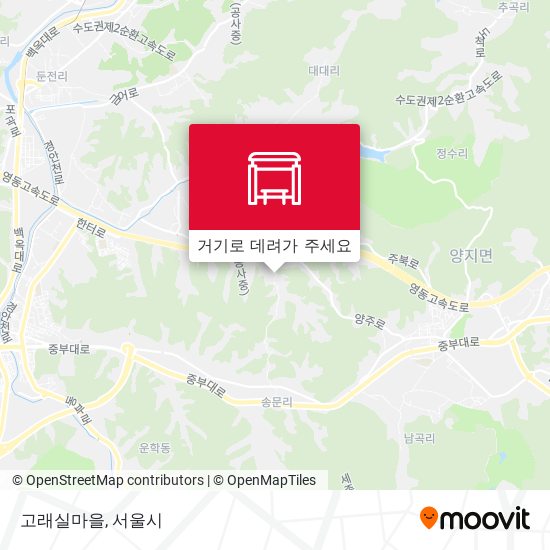 고래실마을 지도