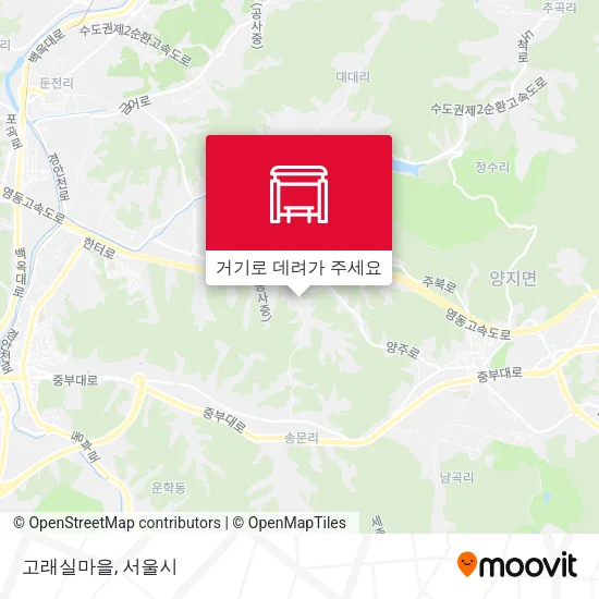 고래실마을 지도
