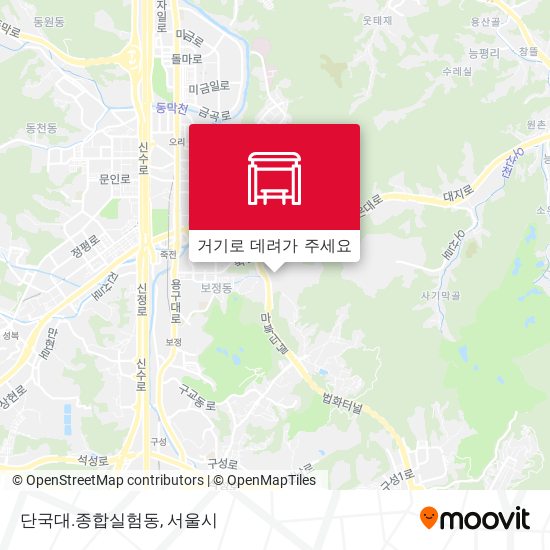 단국대.종합실험동 지도